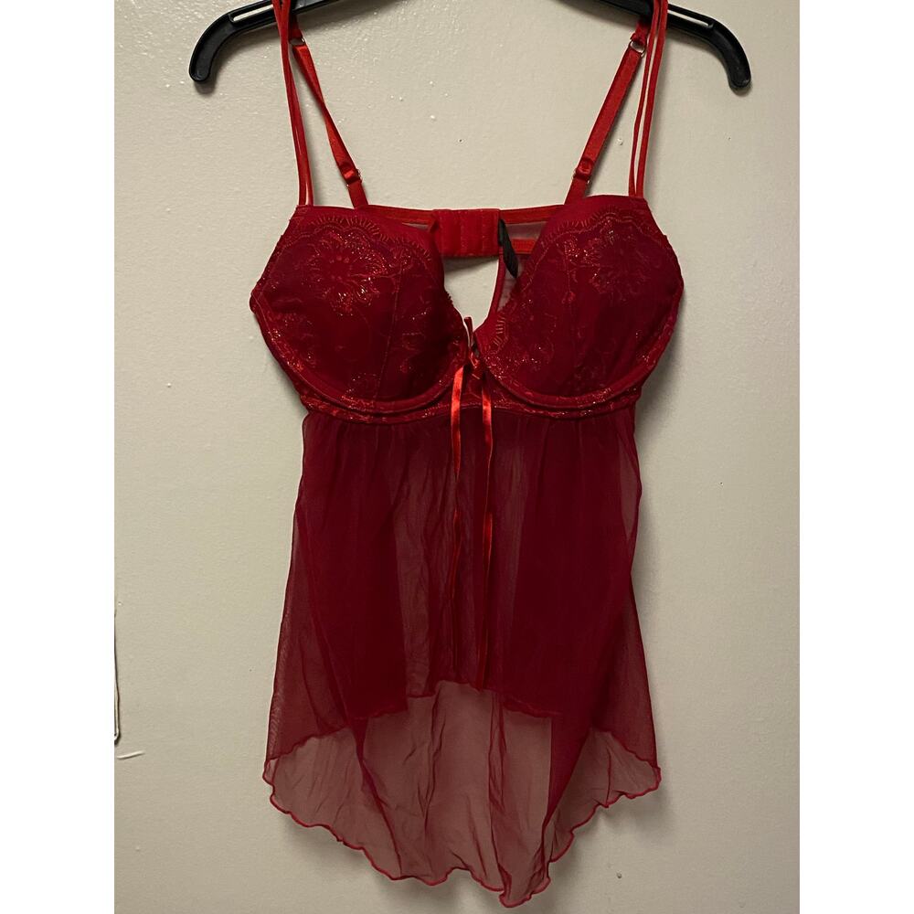 Cabernet babydoll red 34C